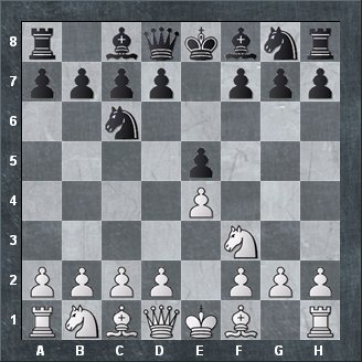 Beat move in in algebraic chess notation. Black to move. 