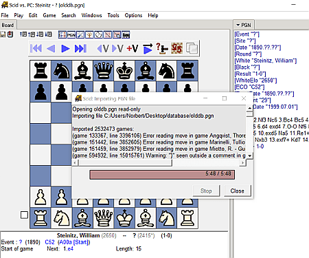 free pgn chess database